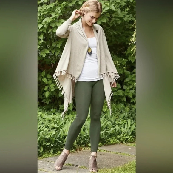 MATILDA Jane Lovely Leaves Sandy Pants - Olive Green - Picture 2 of 7